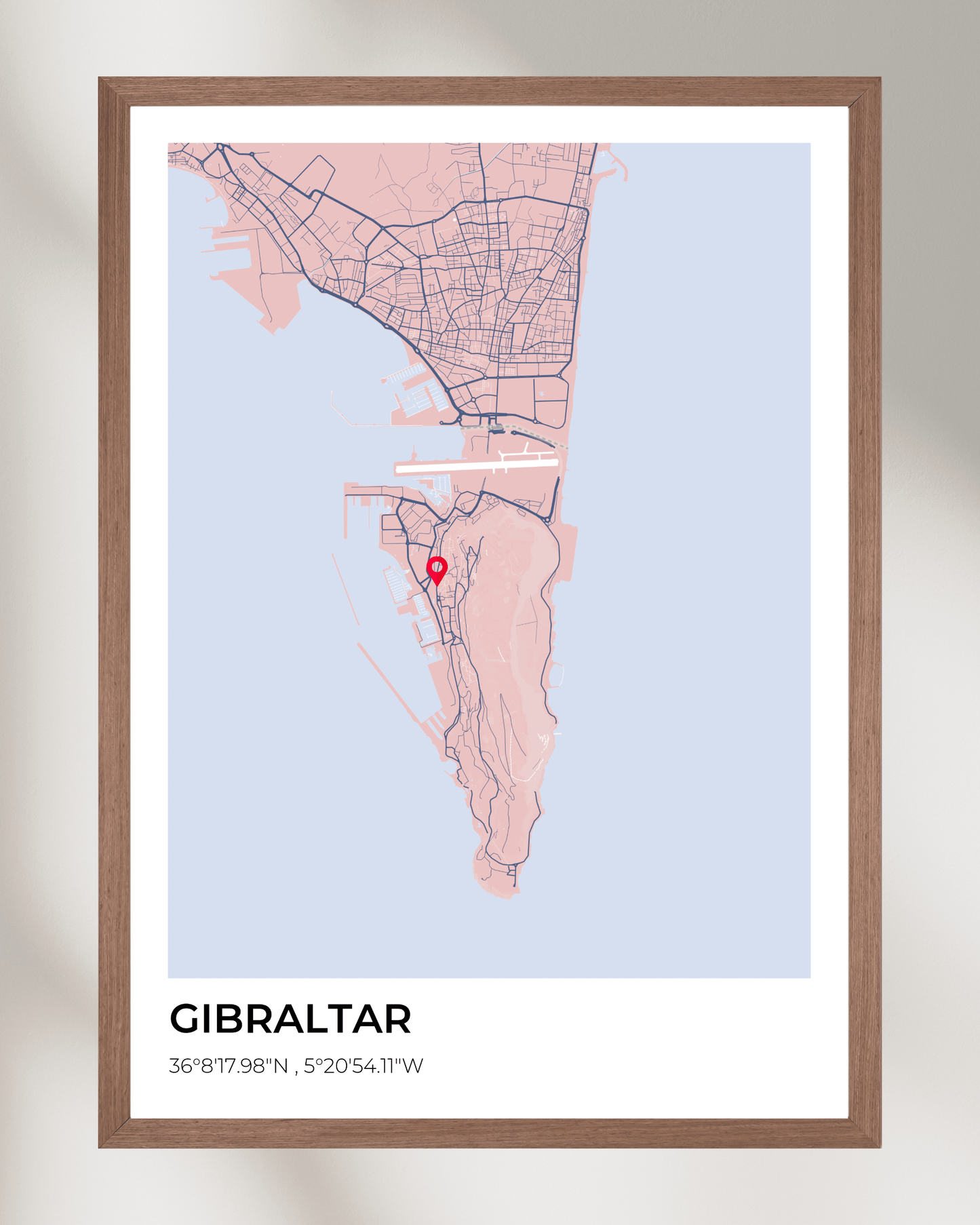 Personalised Map of Gibraltar