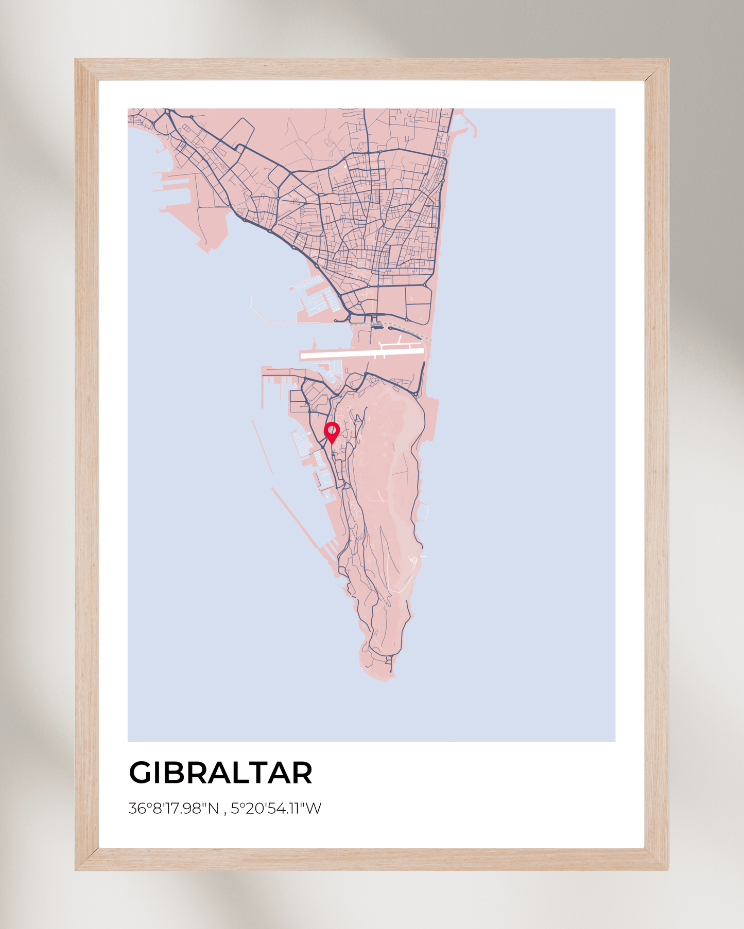 Personalised Map of Gibraltar