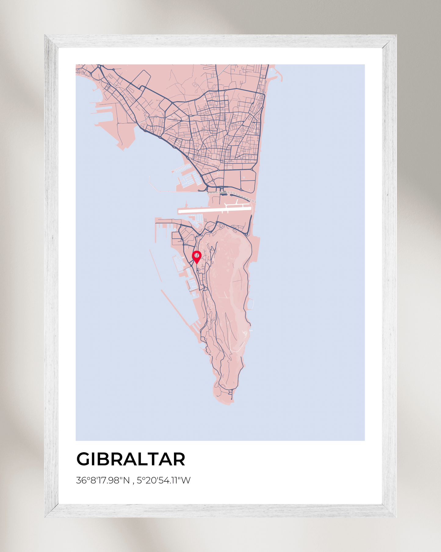 Personalised Map of Gibraltar