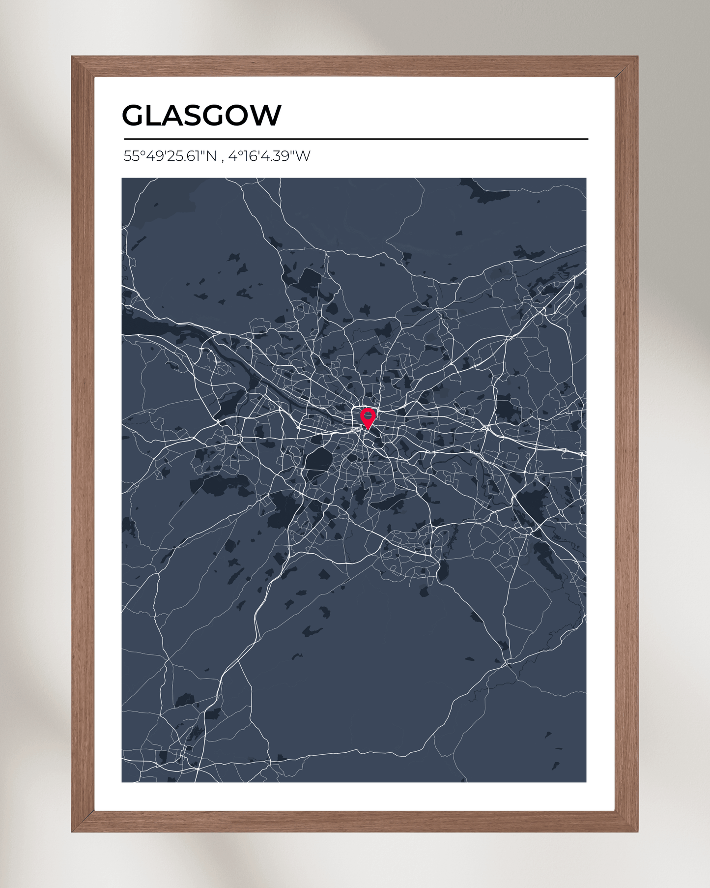 Personalised Map of Glasgow