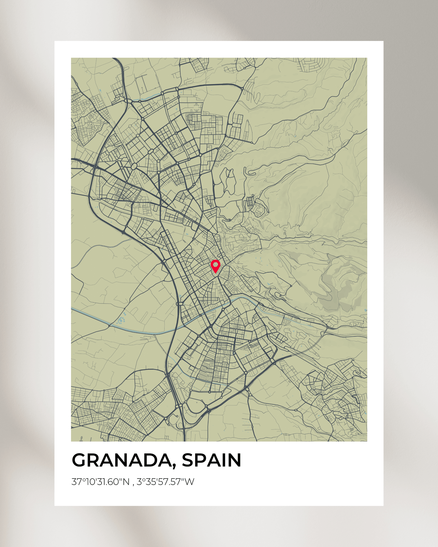 Personalised Map of Granada