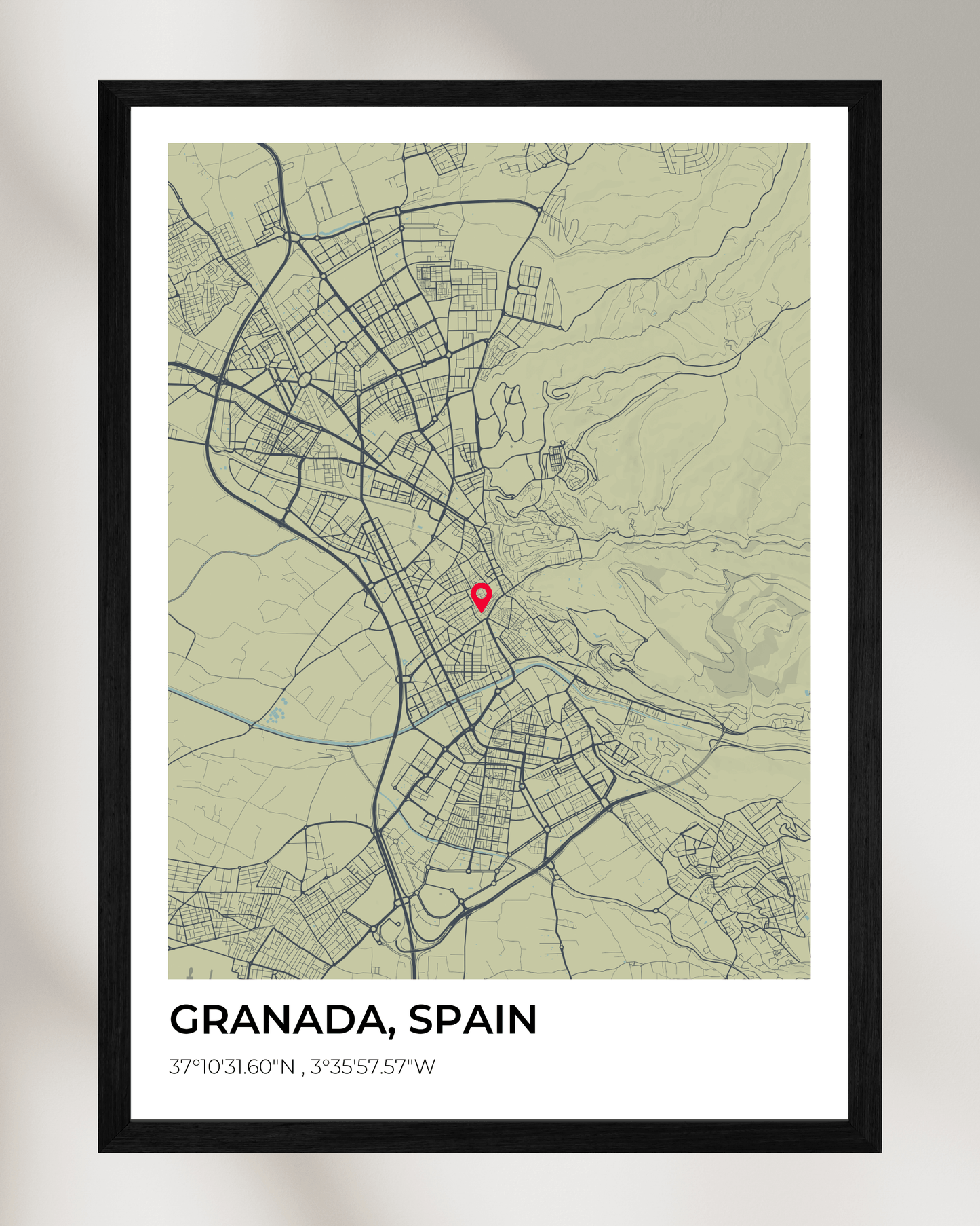 Personalised Map of Granada