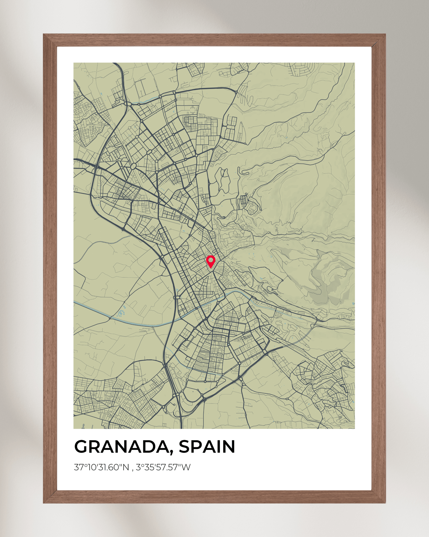 Personalised Map of Granada