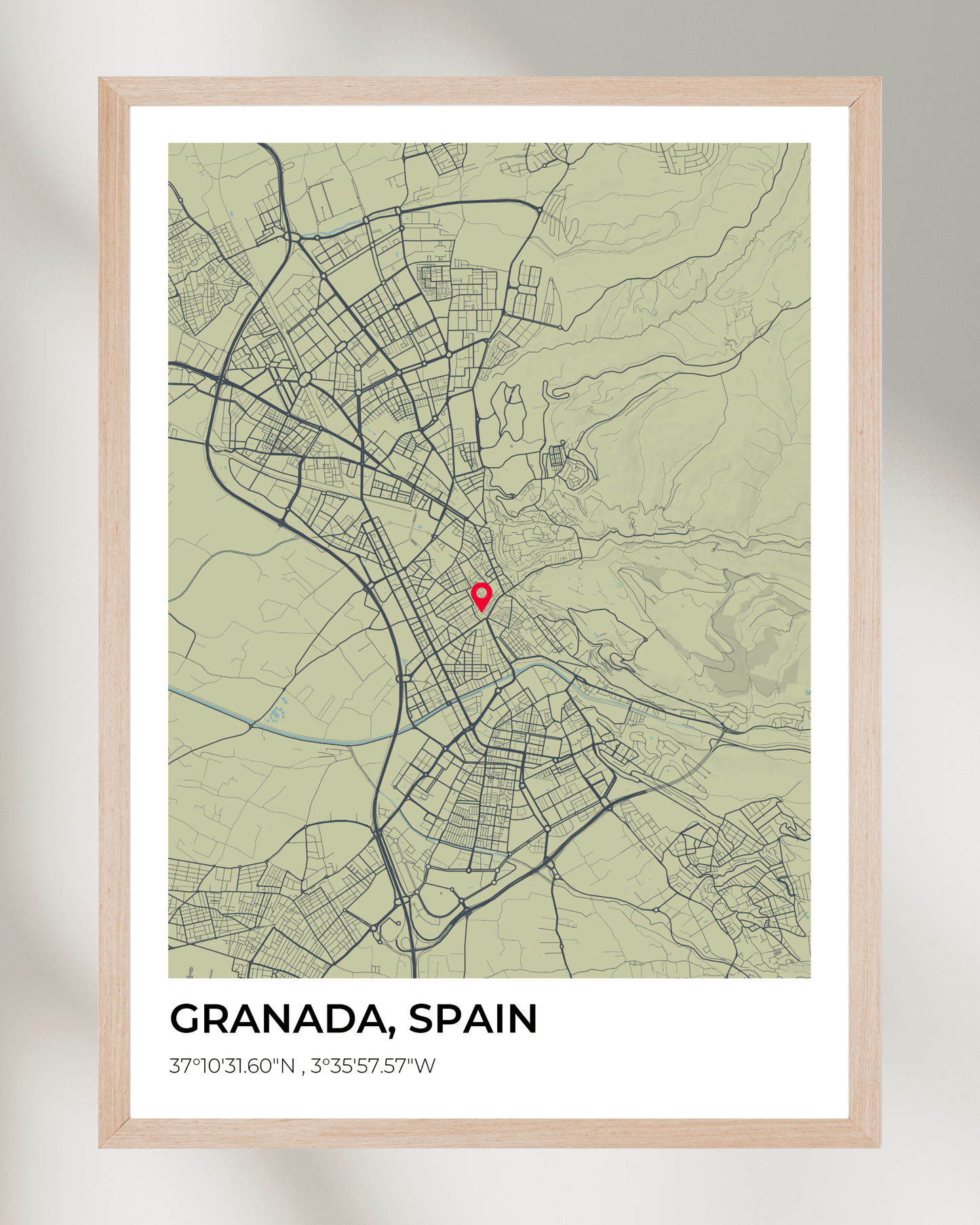 Personalised Map of Granada