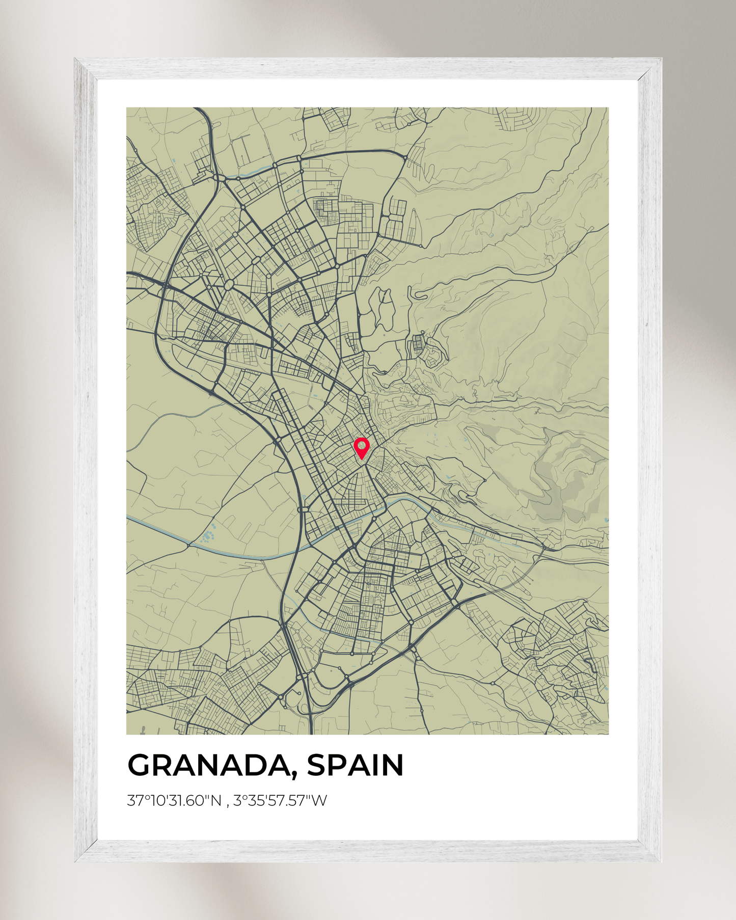Personalised Map of Granada