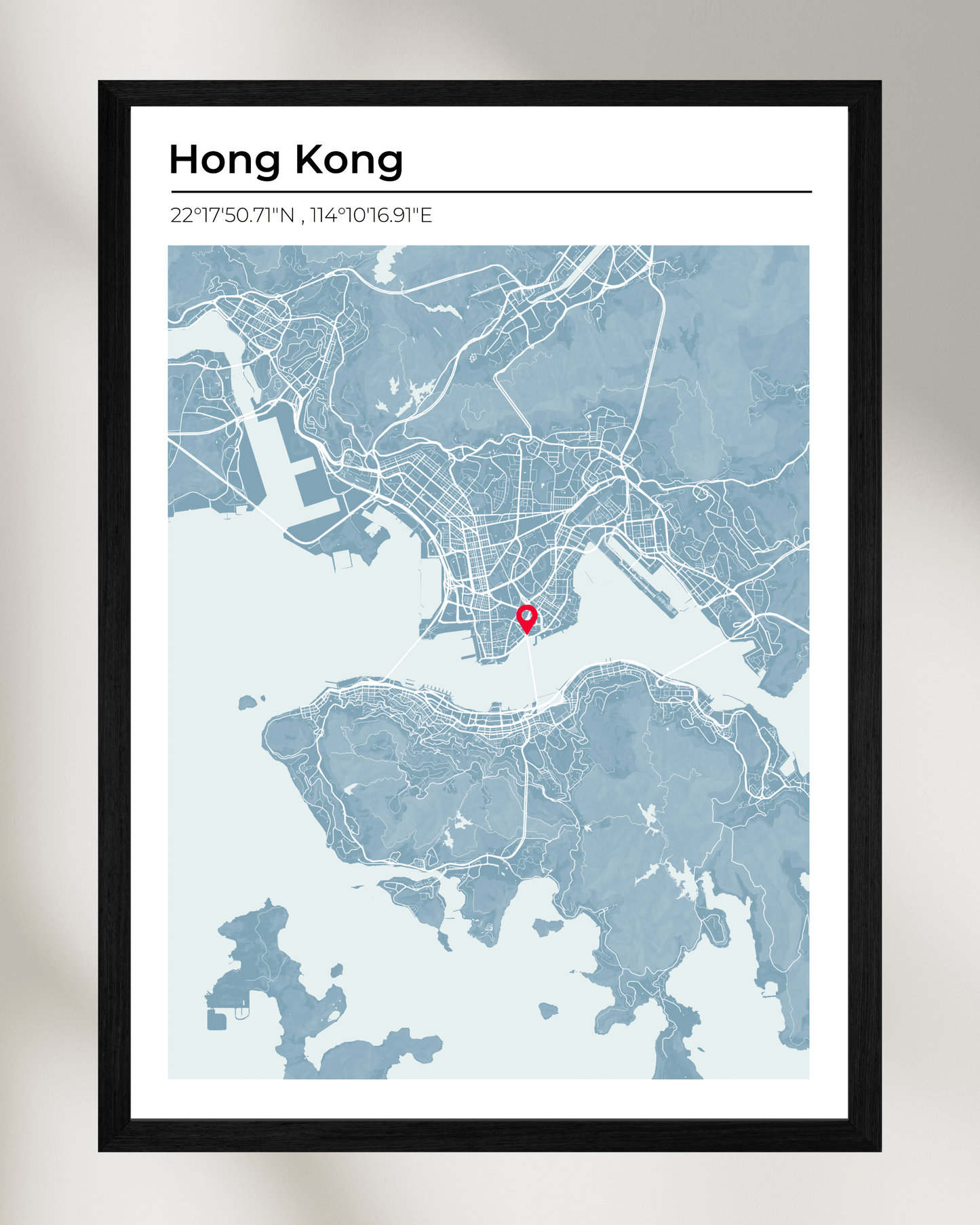 Personalised Map of Hong Kong