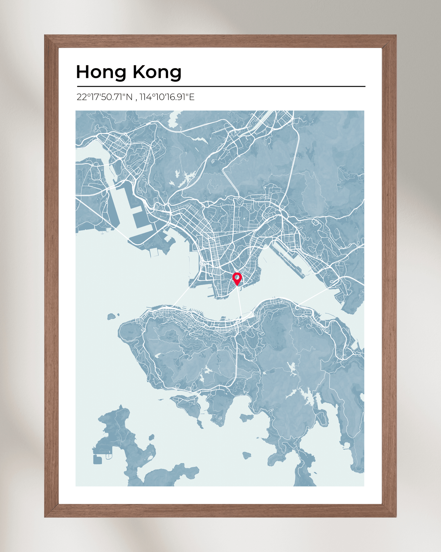 Personalised Map of Hong Kong