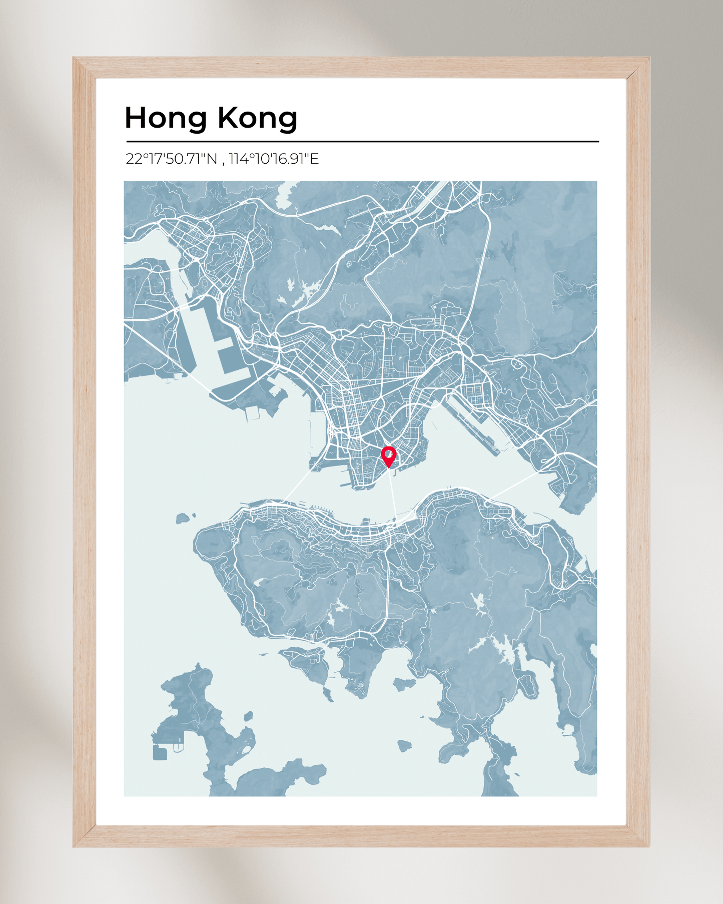 Personalised Map of Hong Kong
