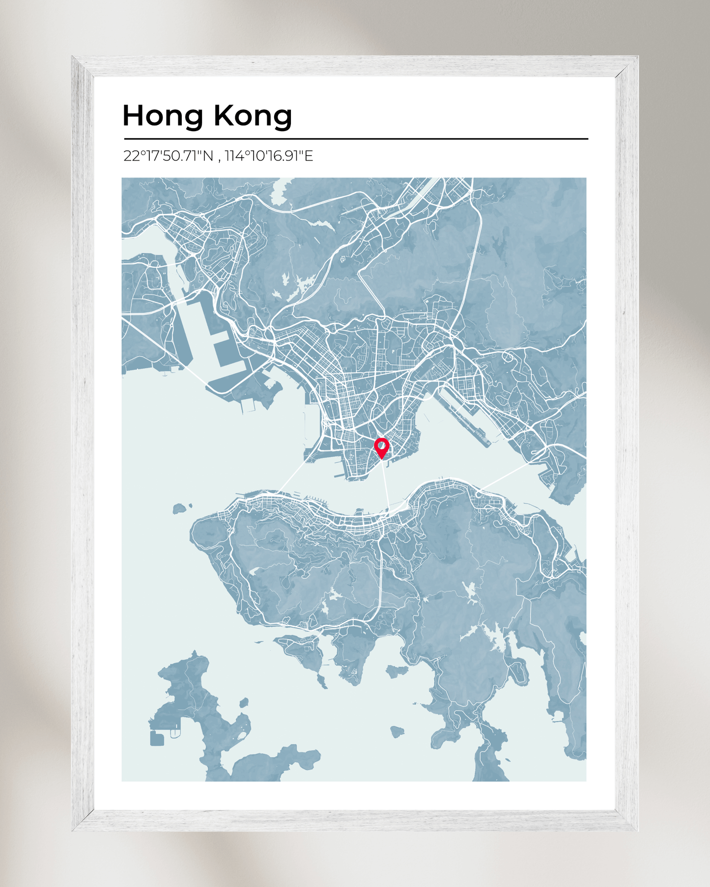 Personalised Map of Hong Kong