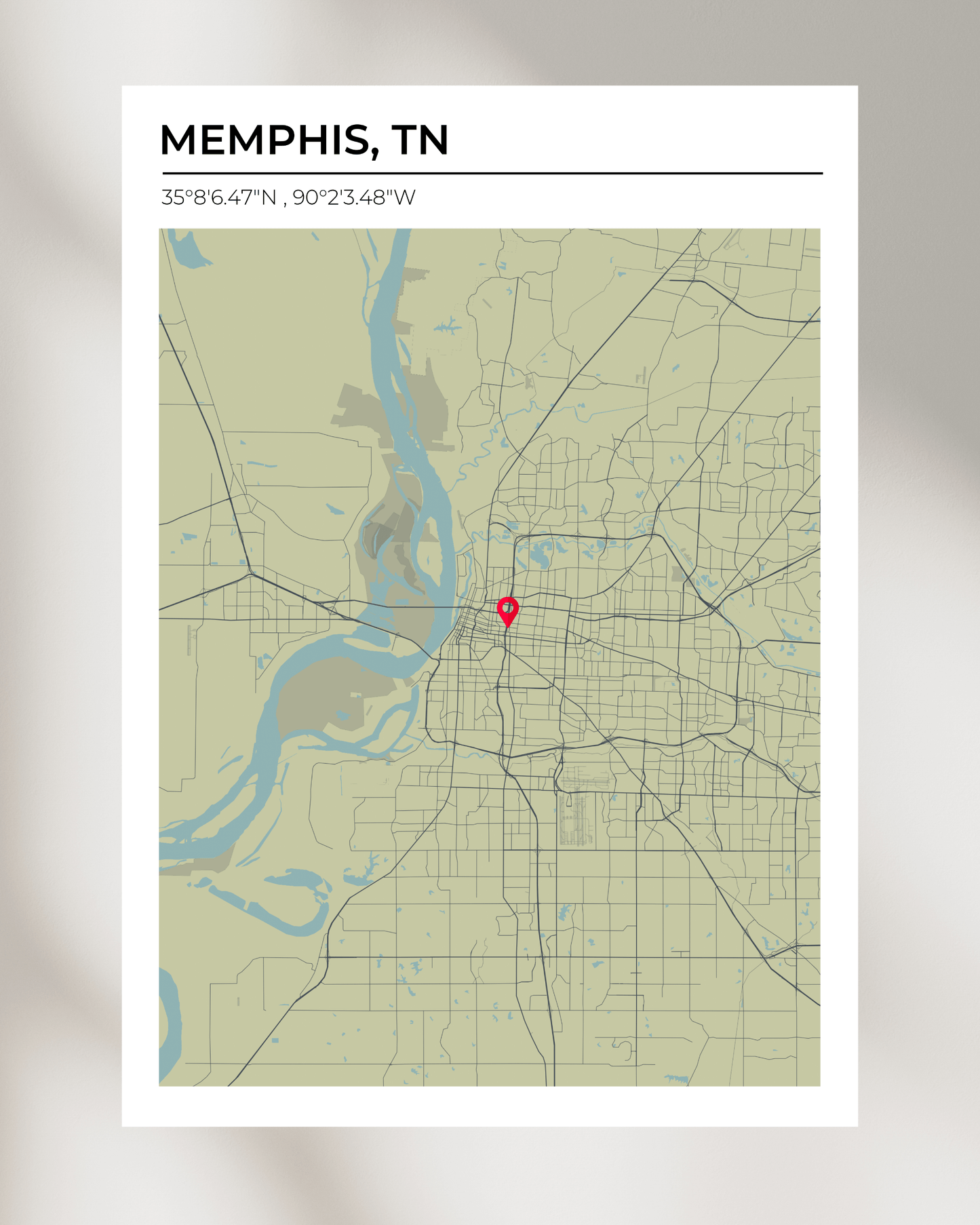 Personalised Map of Memphis