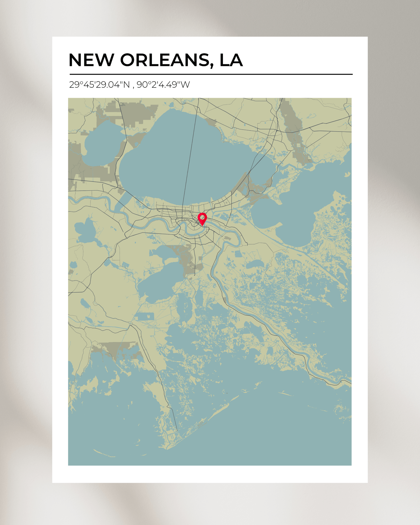 Personalised Map of New Orleans