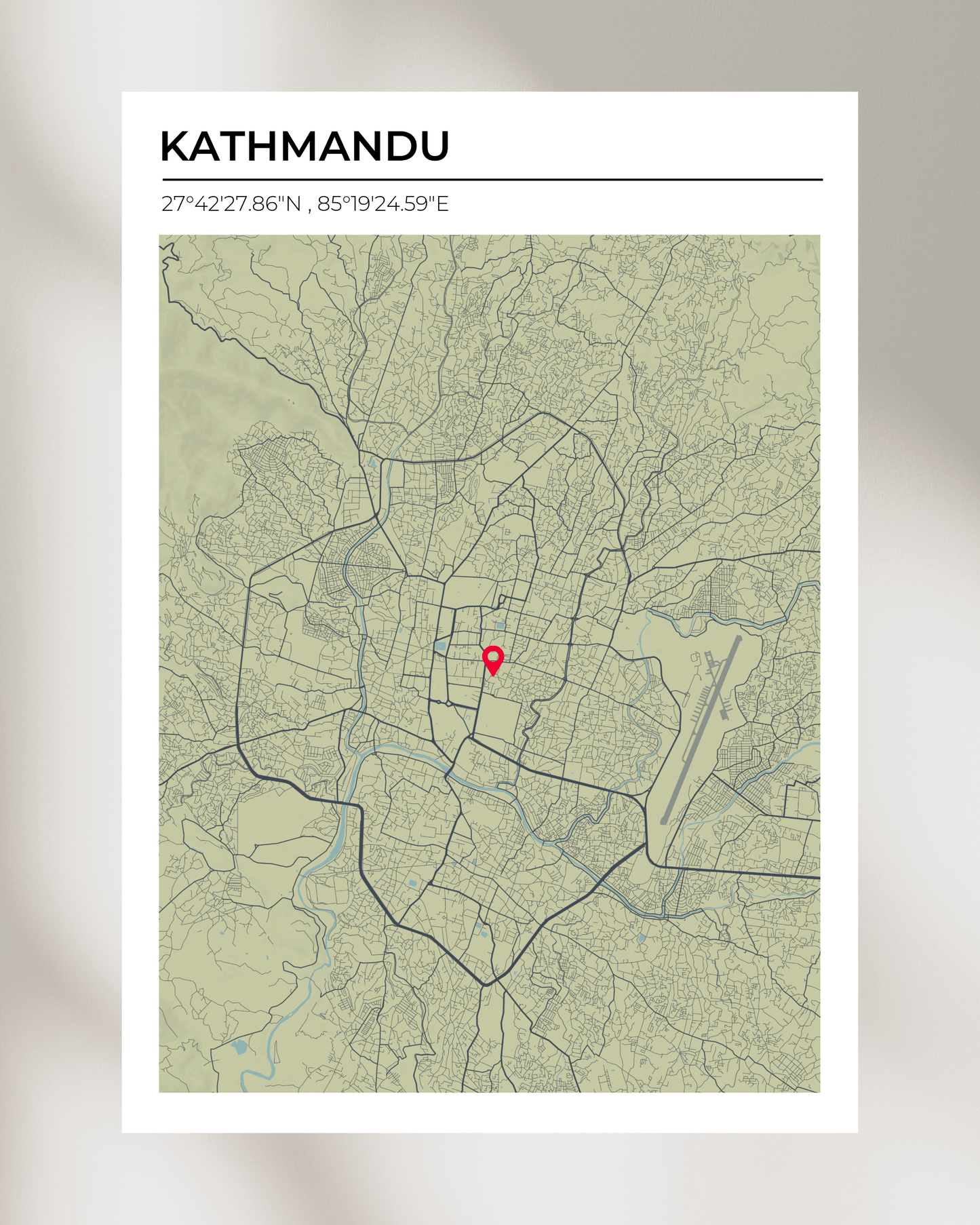 Personalised Map of Kathmandu