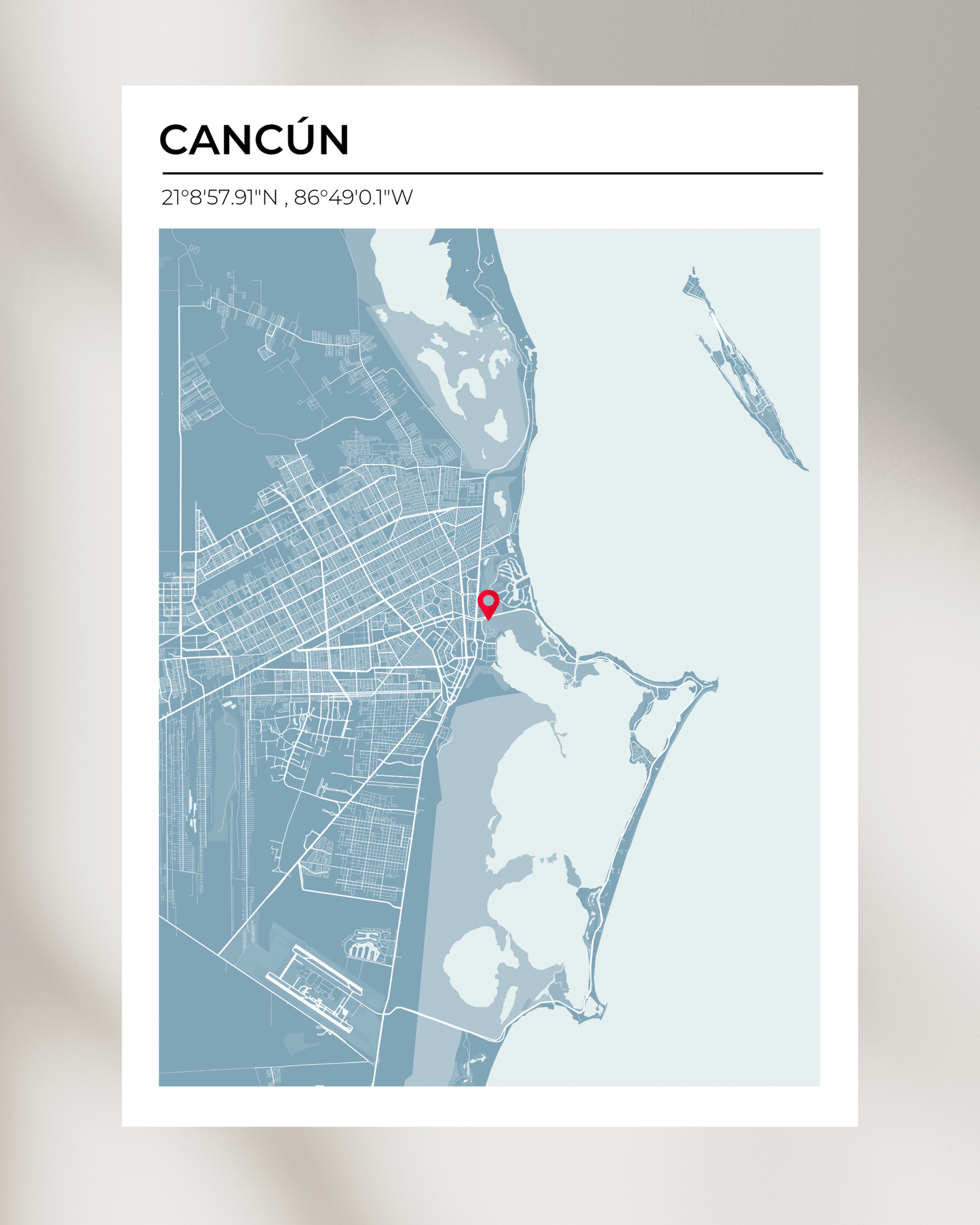 Personalised Map of Cancún
