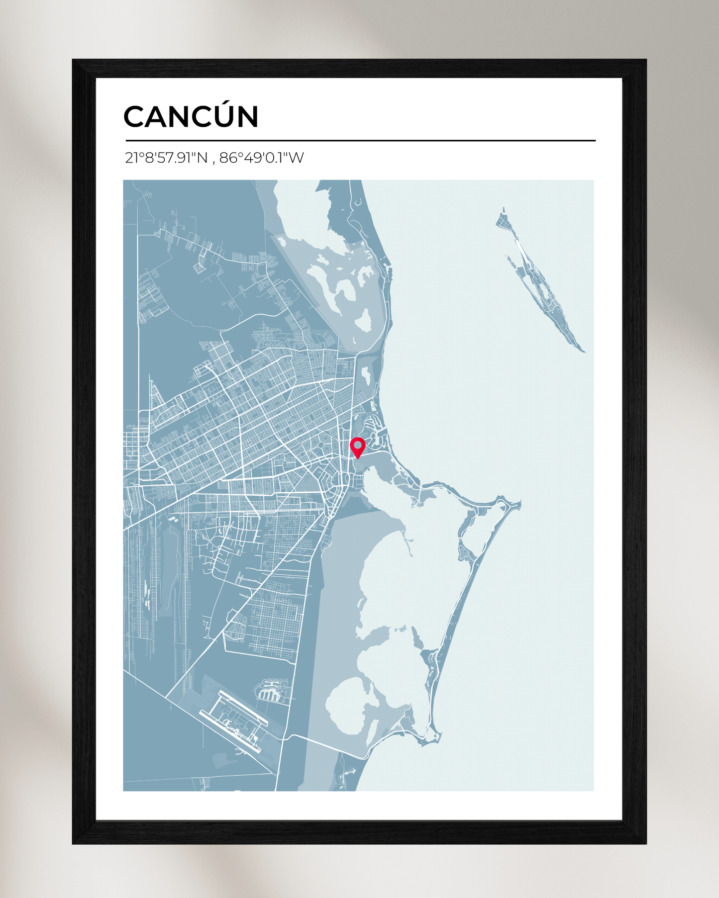 Personalised Map of Cancún