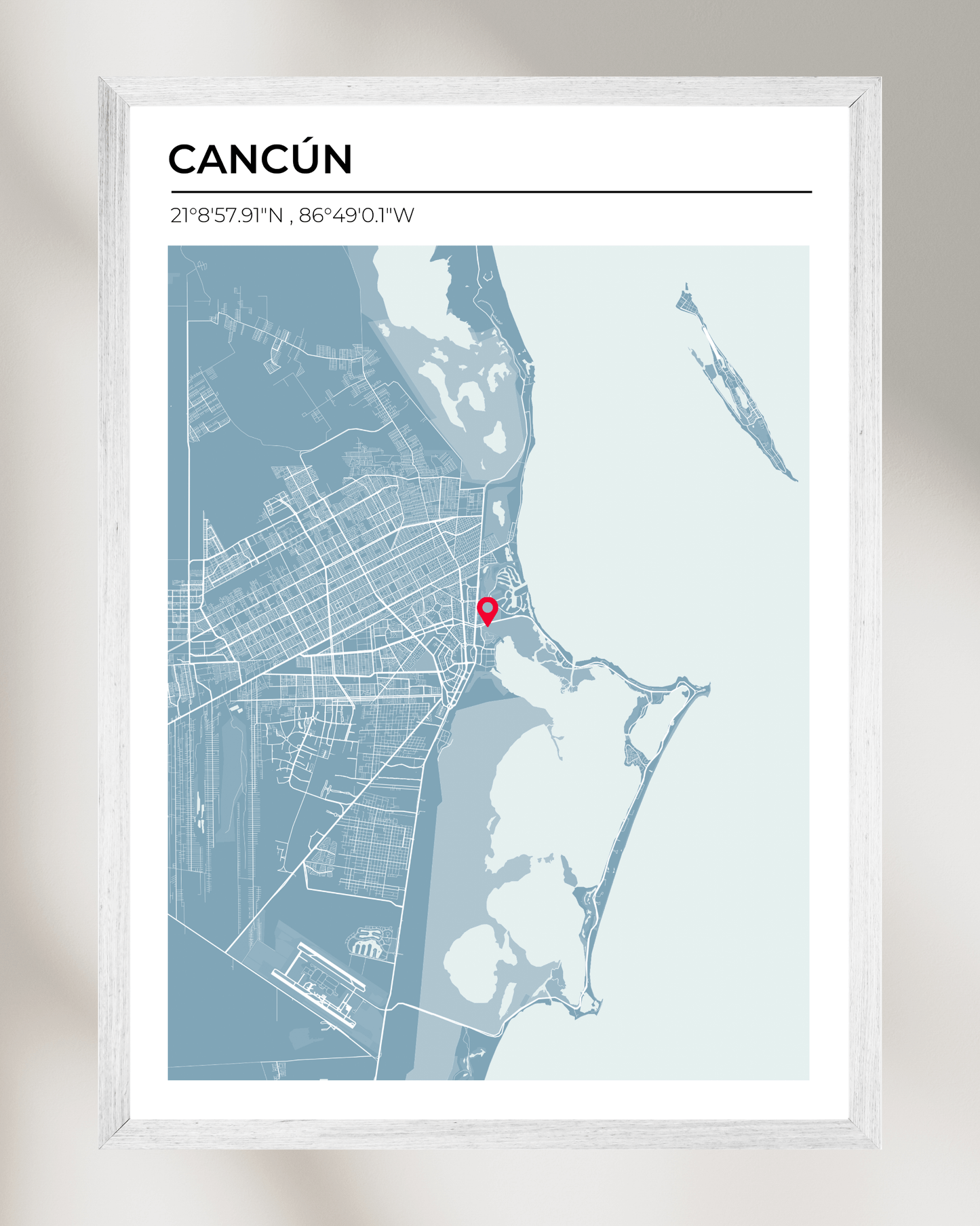 Personalised Map of Cancún