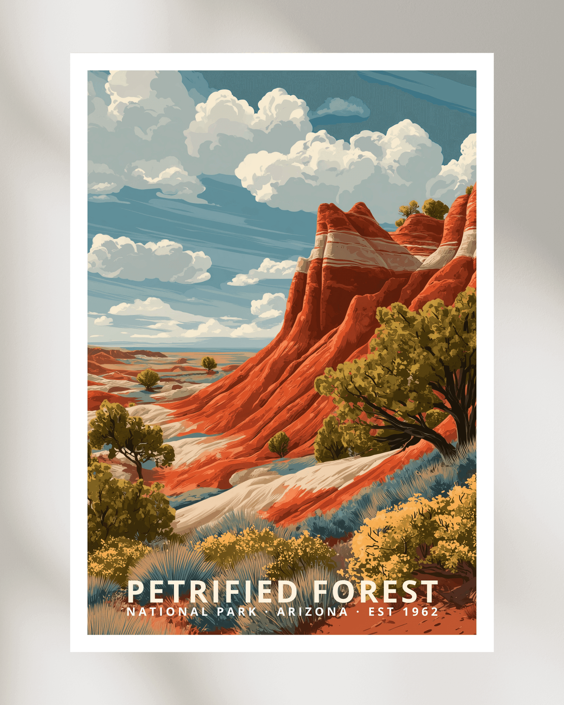 Petrified Forest National Park Poster - Arizona, USA – Mapelio