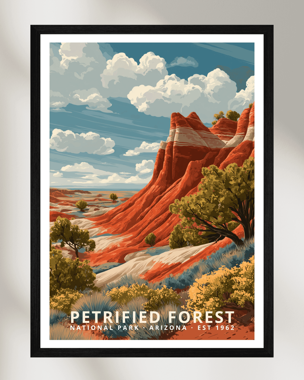 Petrified Forest National Park Poster - Arizona, USA – Mapelio