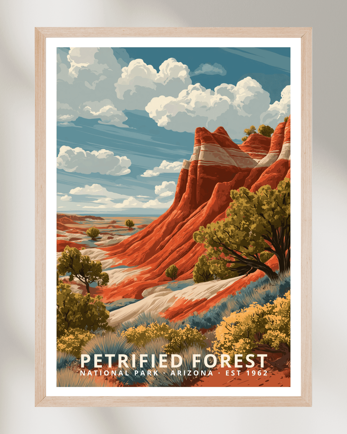 Petrified Forest National Park Poster - Arizona, USA – Mapelio