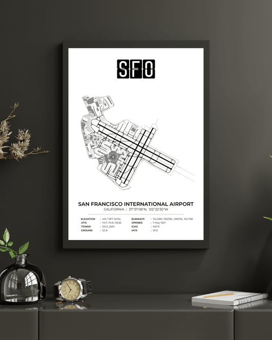 SFO - San Francisco International Airport Map