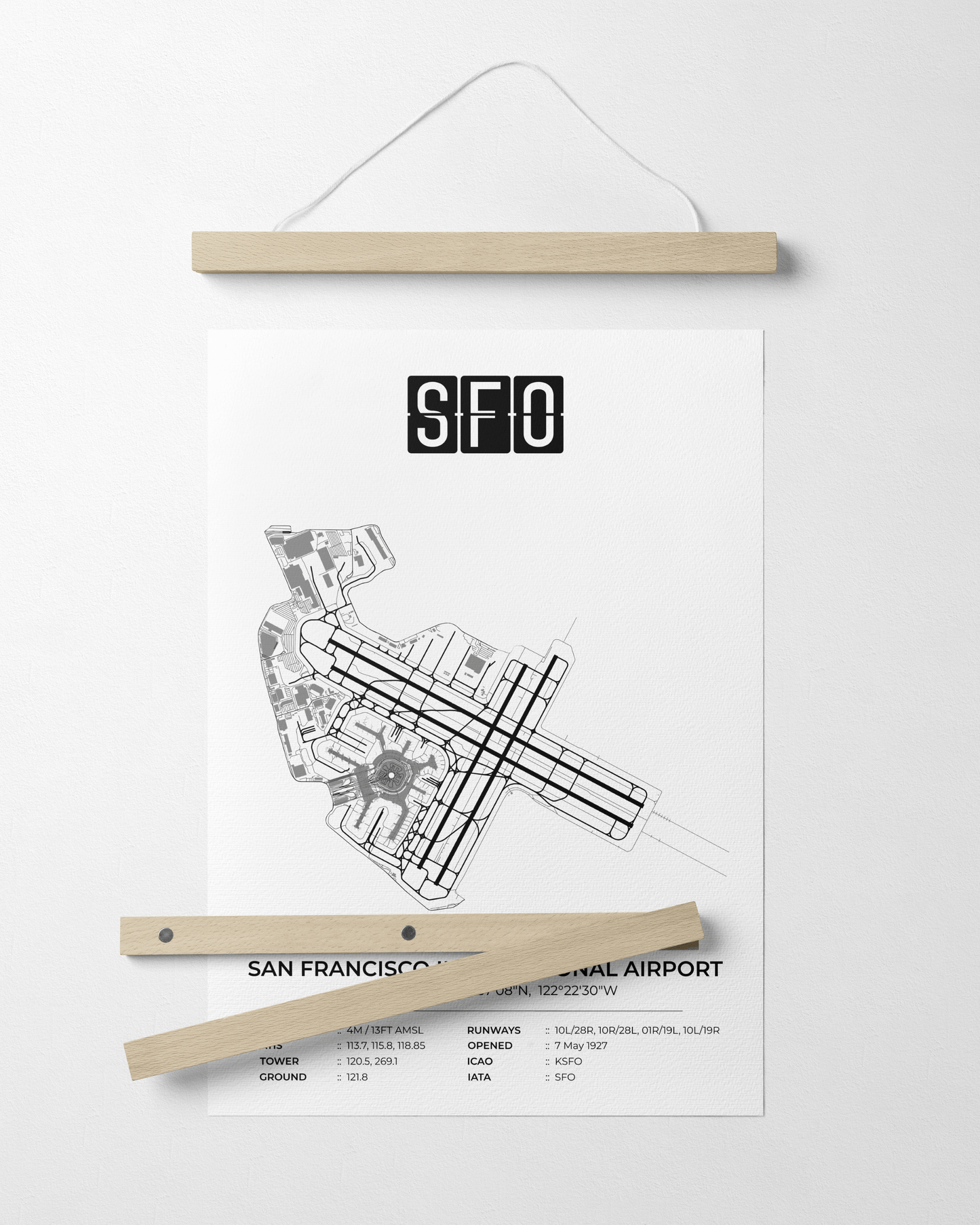 SFO - San Francisco International Airport Map