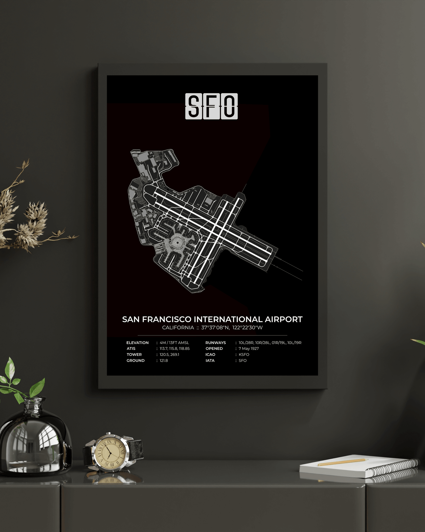 SFO - San Francisco International Airport Map