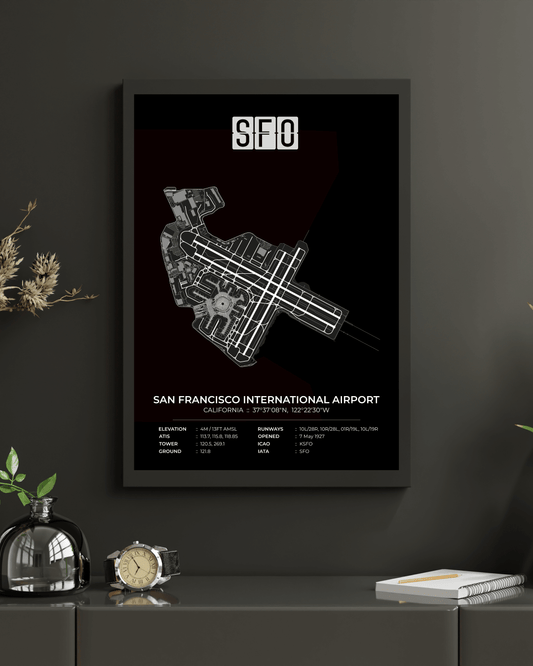 SFO - San Francisco International Airport Map