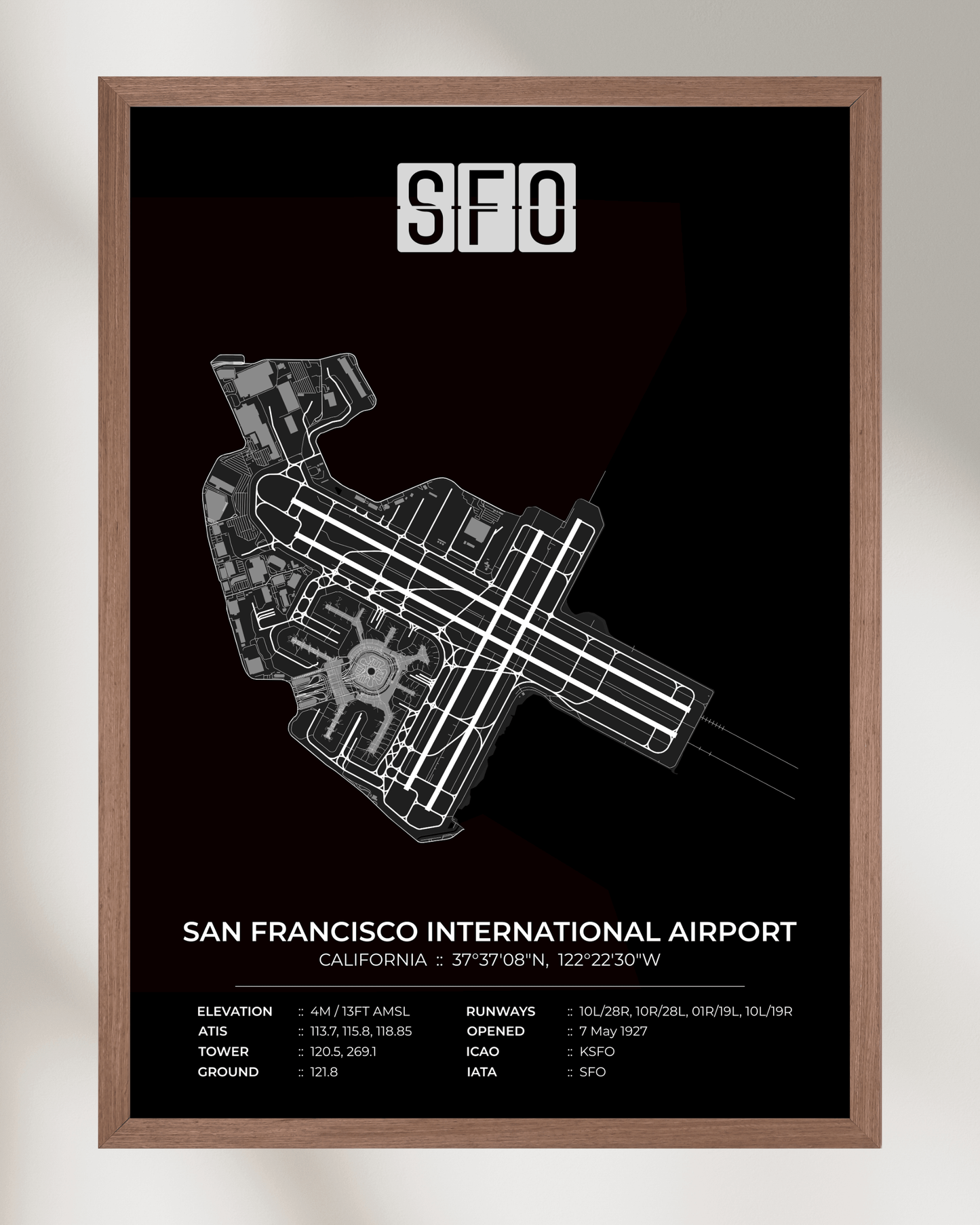 SFO - San Francisco International Airport Map