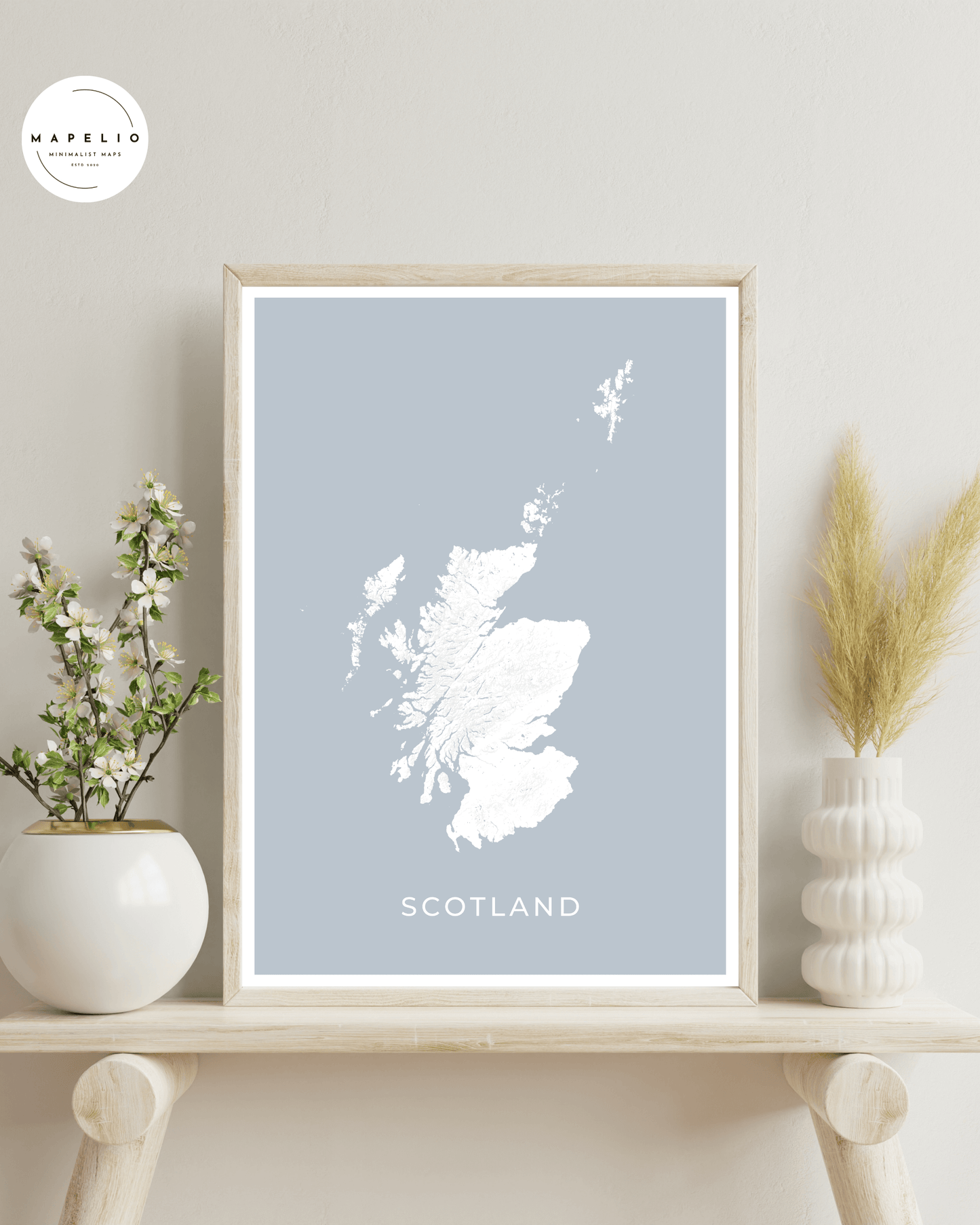 Scotland - Topographical Map Print