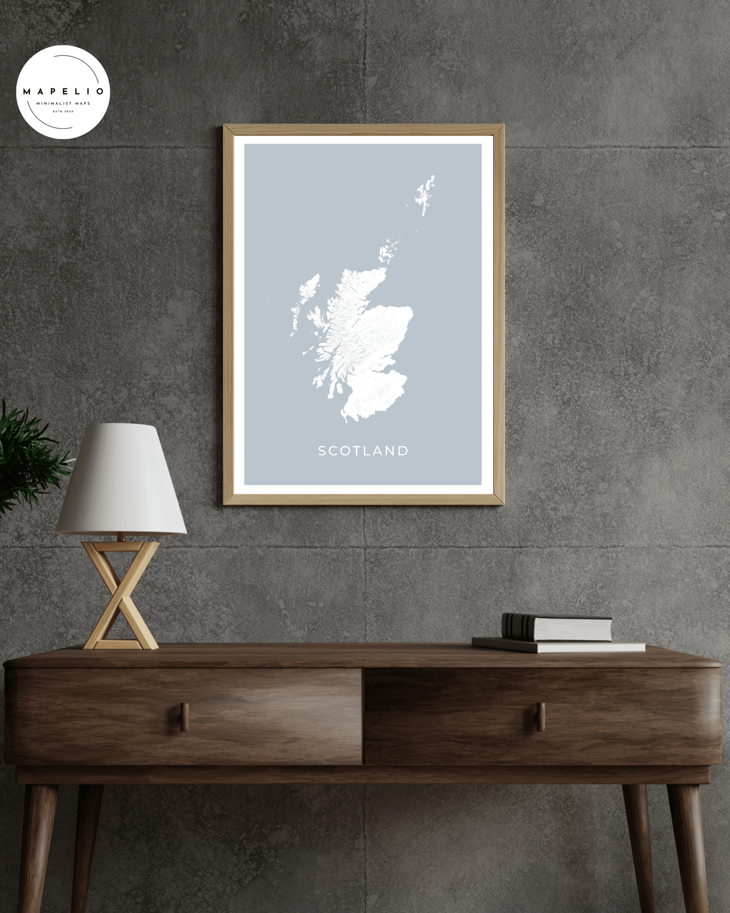 Scotland - Topographical Map Print