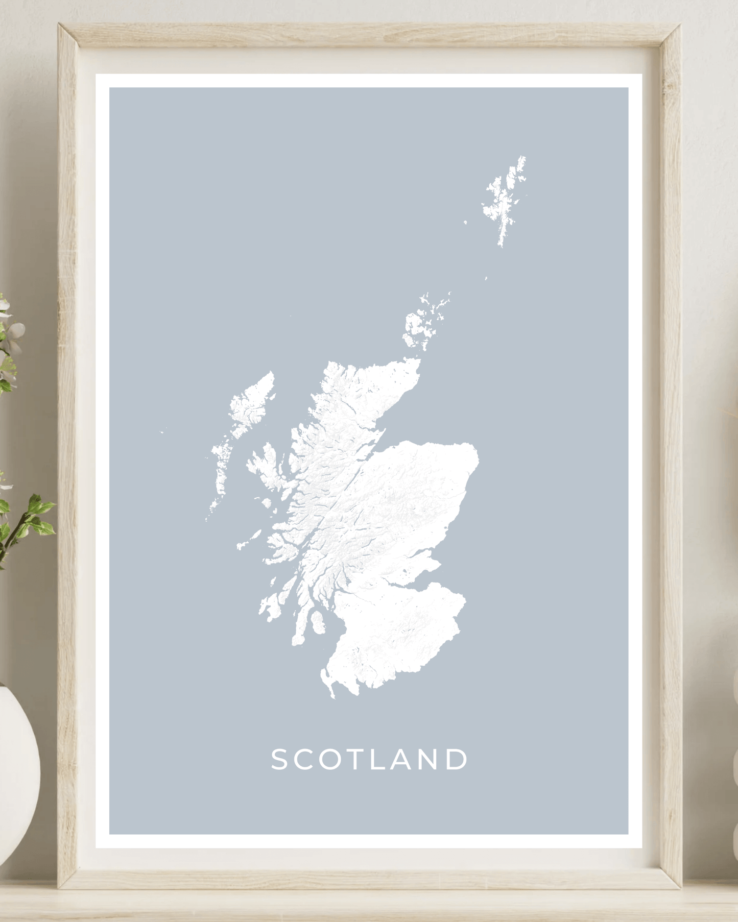 Scotland - Topographical Map Print