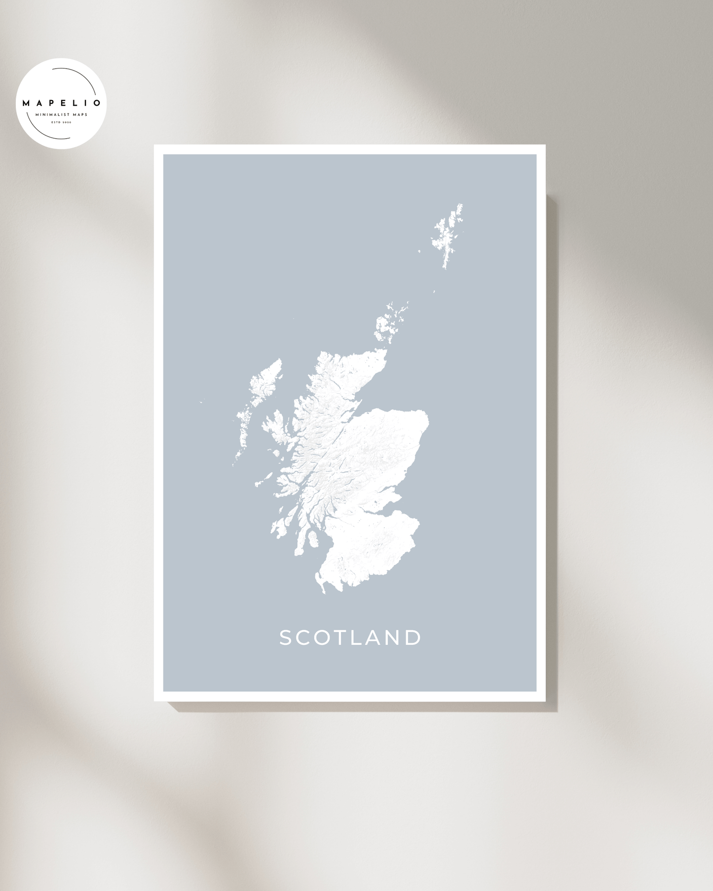 Scotland - Topographical Map Print