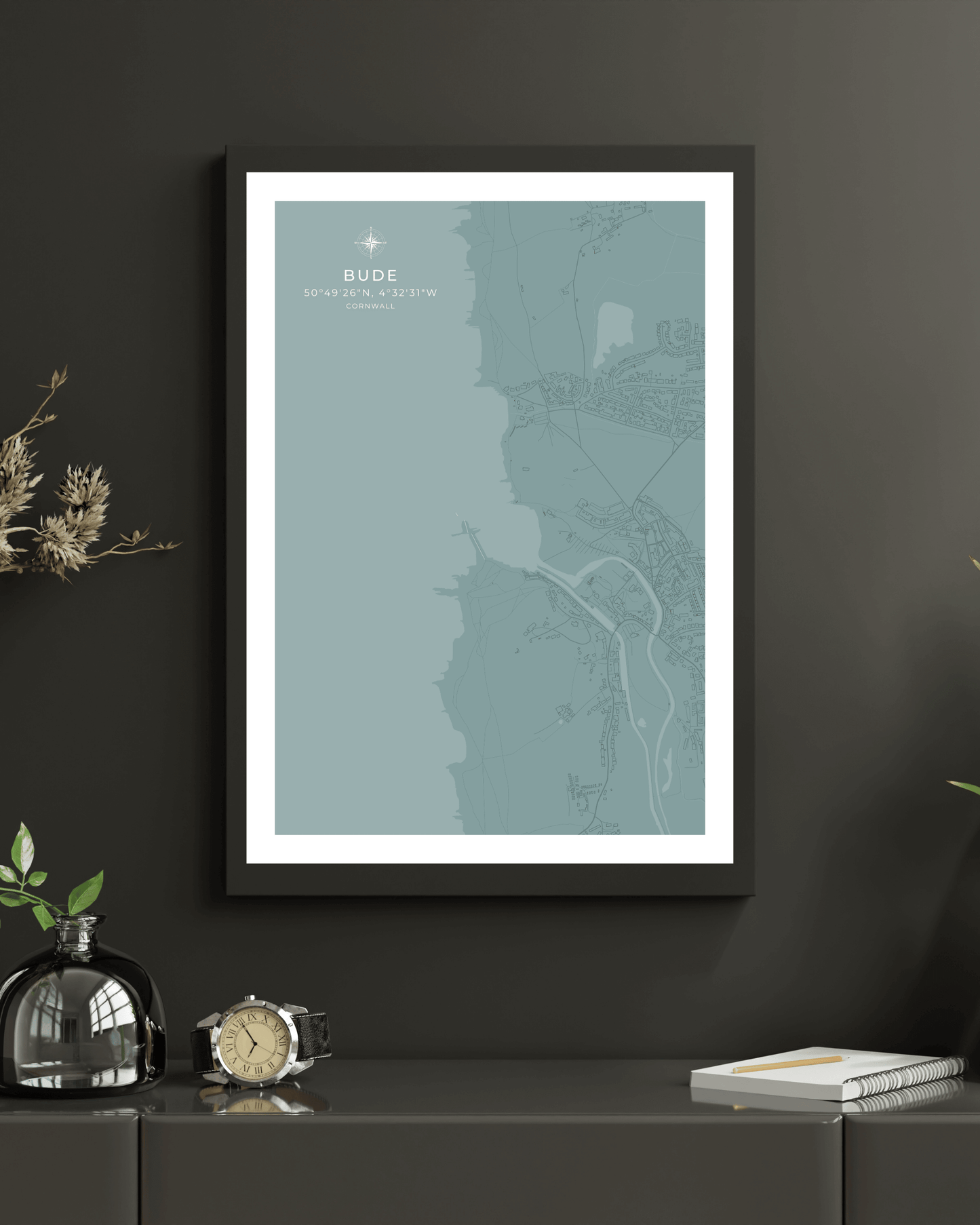 Coastal Map of Bude - Seagrass