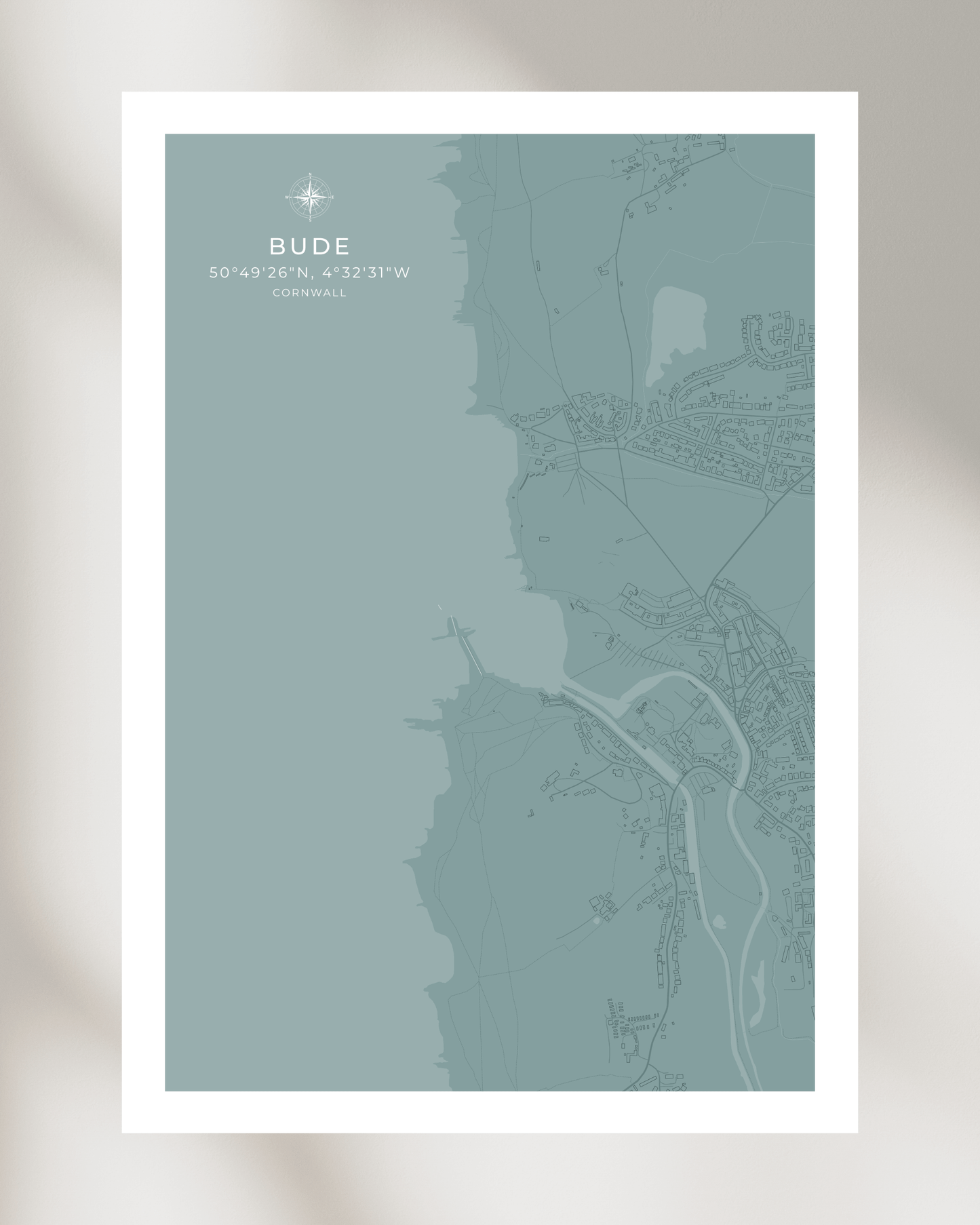 Coastal Map of Bude - Seagrass