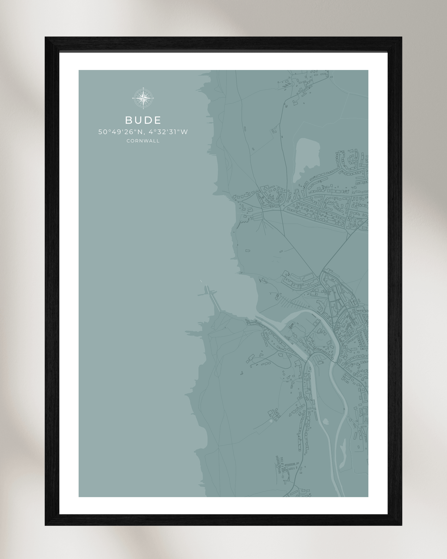Coastal Map of Bude - Seagrass
