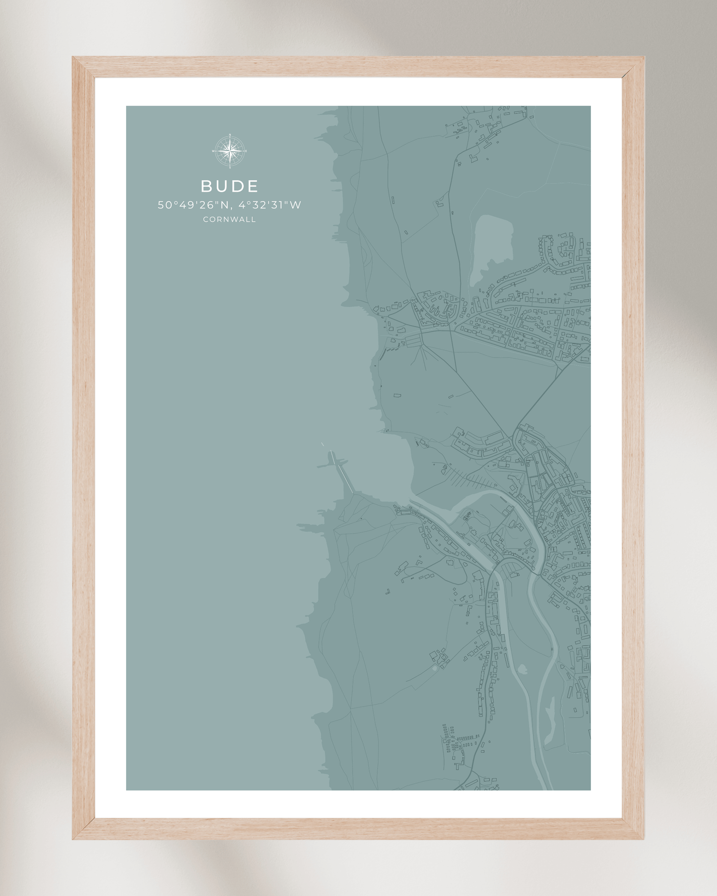 Coastal Map of Bude - Seagrass