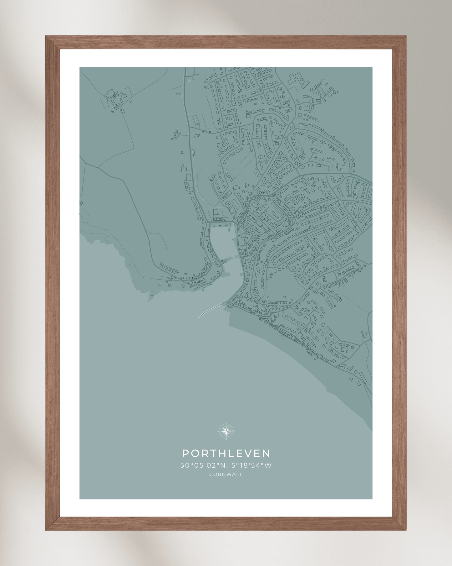Coastal Map of Porthleven - Seagrass