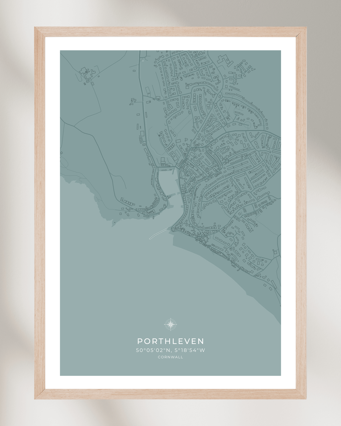 Coastal Map of Porthleven - Seagrass