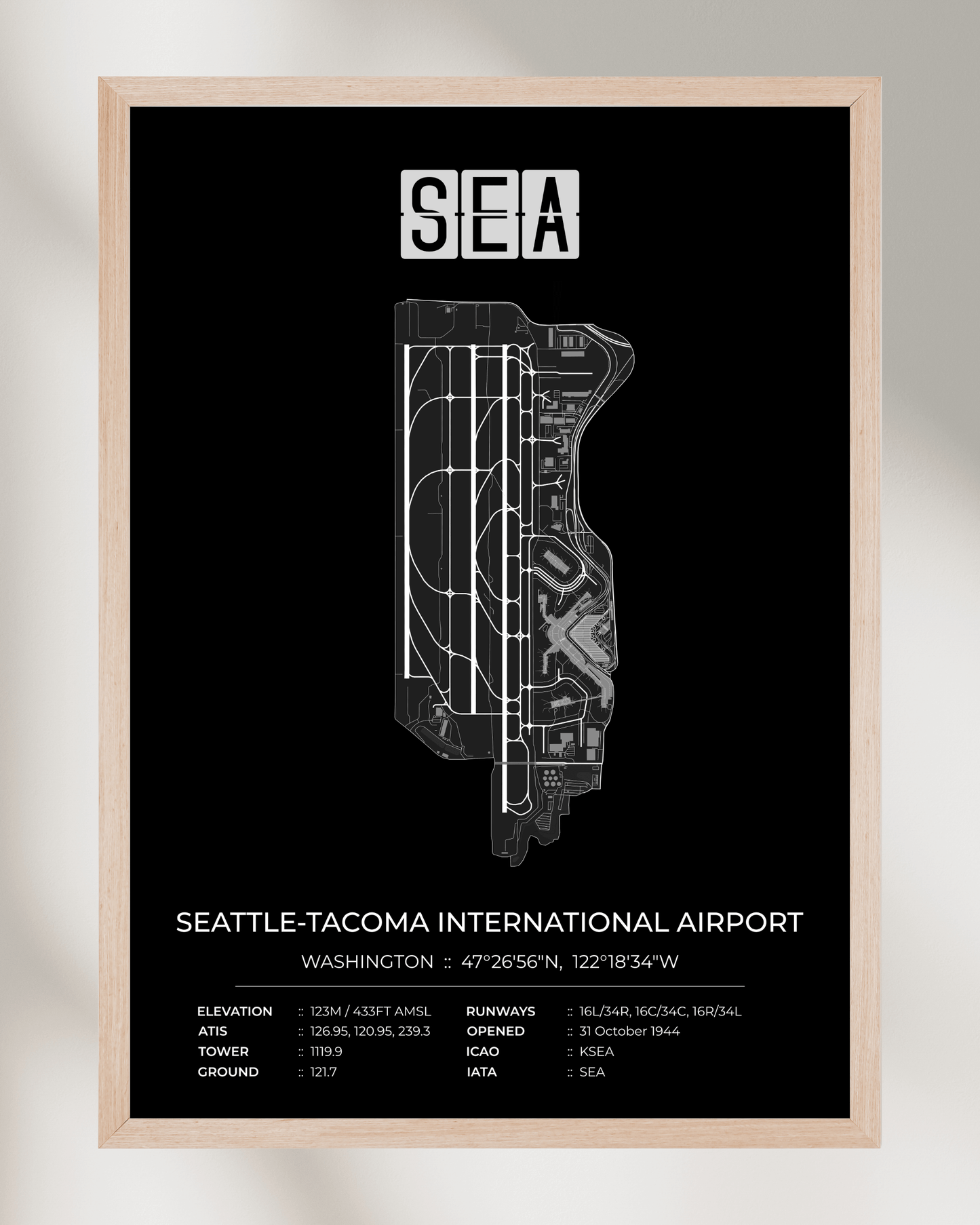 SEA - Seattle Tacoma International Airport Map