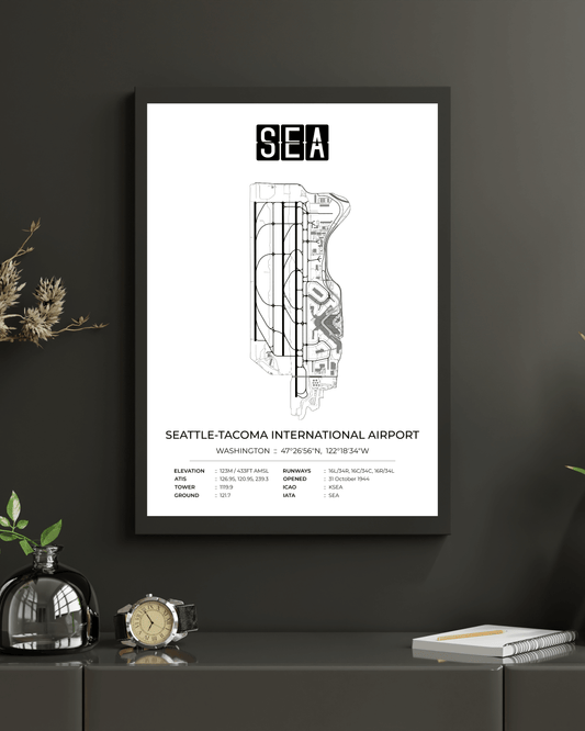 SEA - Seattle Tacoma International Airport Map