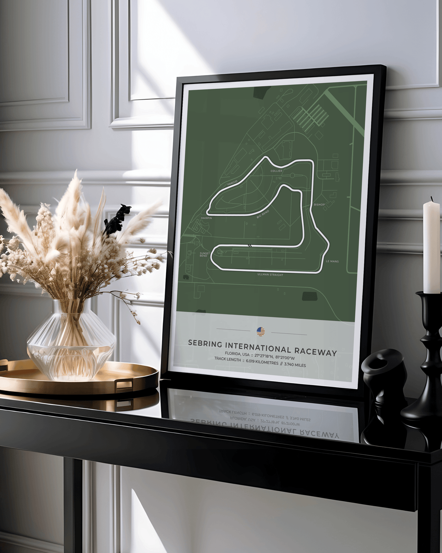Sebring International Raceway- Circuit Map Poster