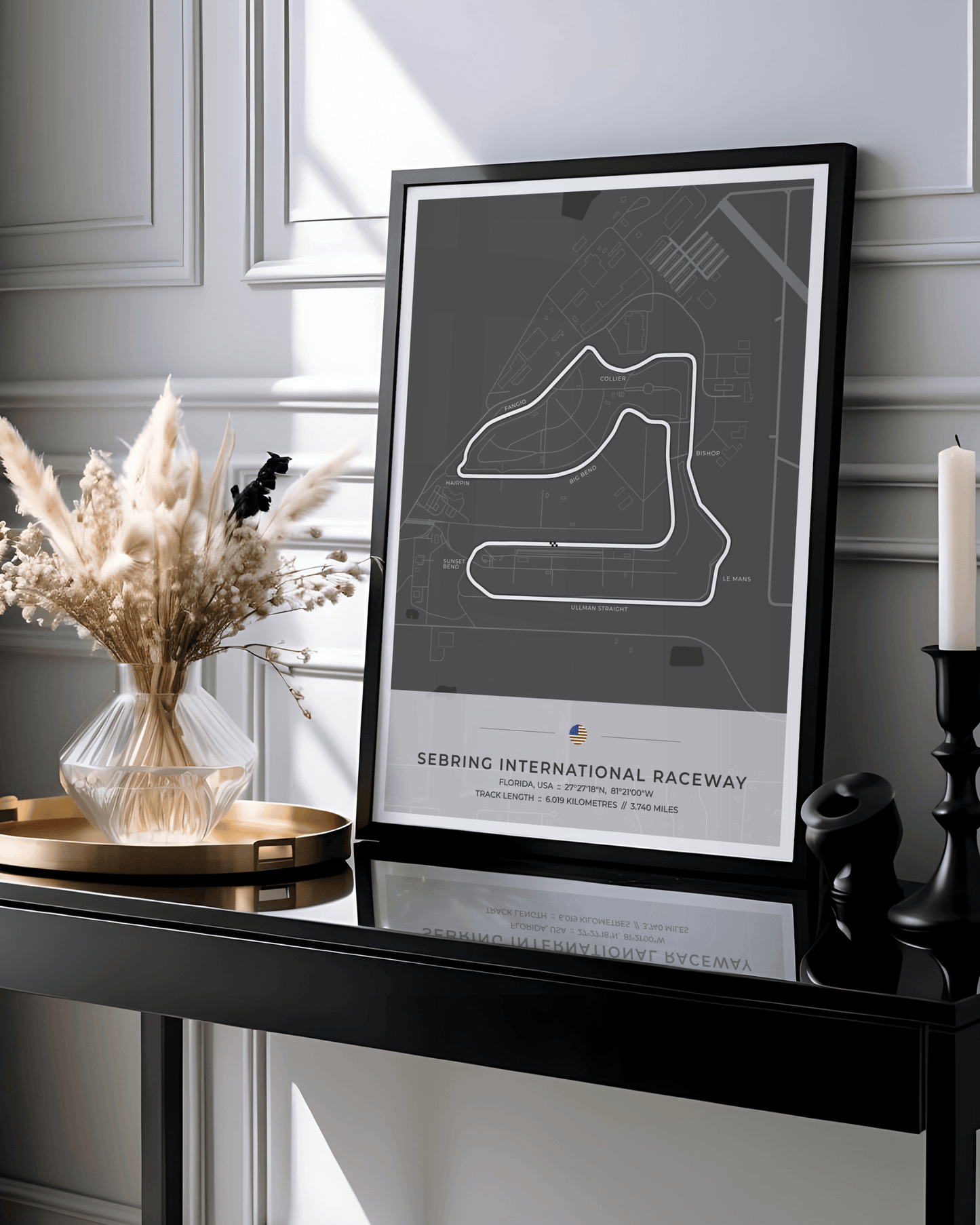 Sebring International Raceway- Circuit Map Poster