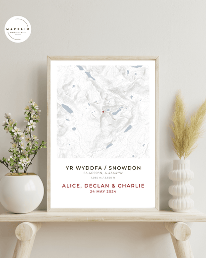 Yr Wyddfa / Snowdon - personalised map