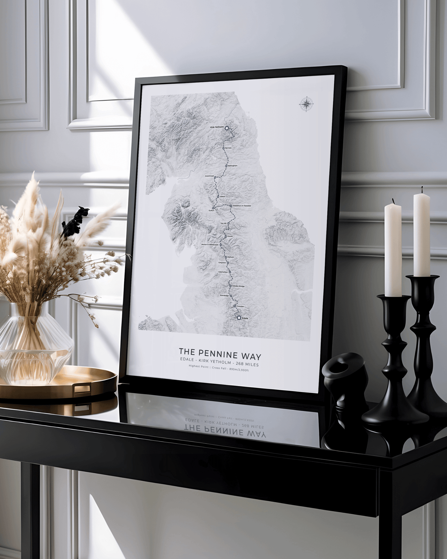 Pennine Way - Route Map Print