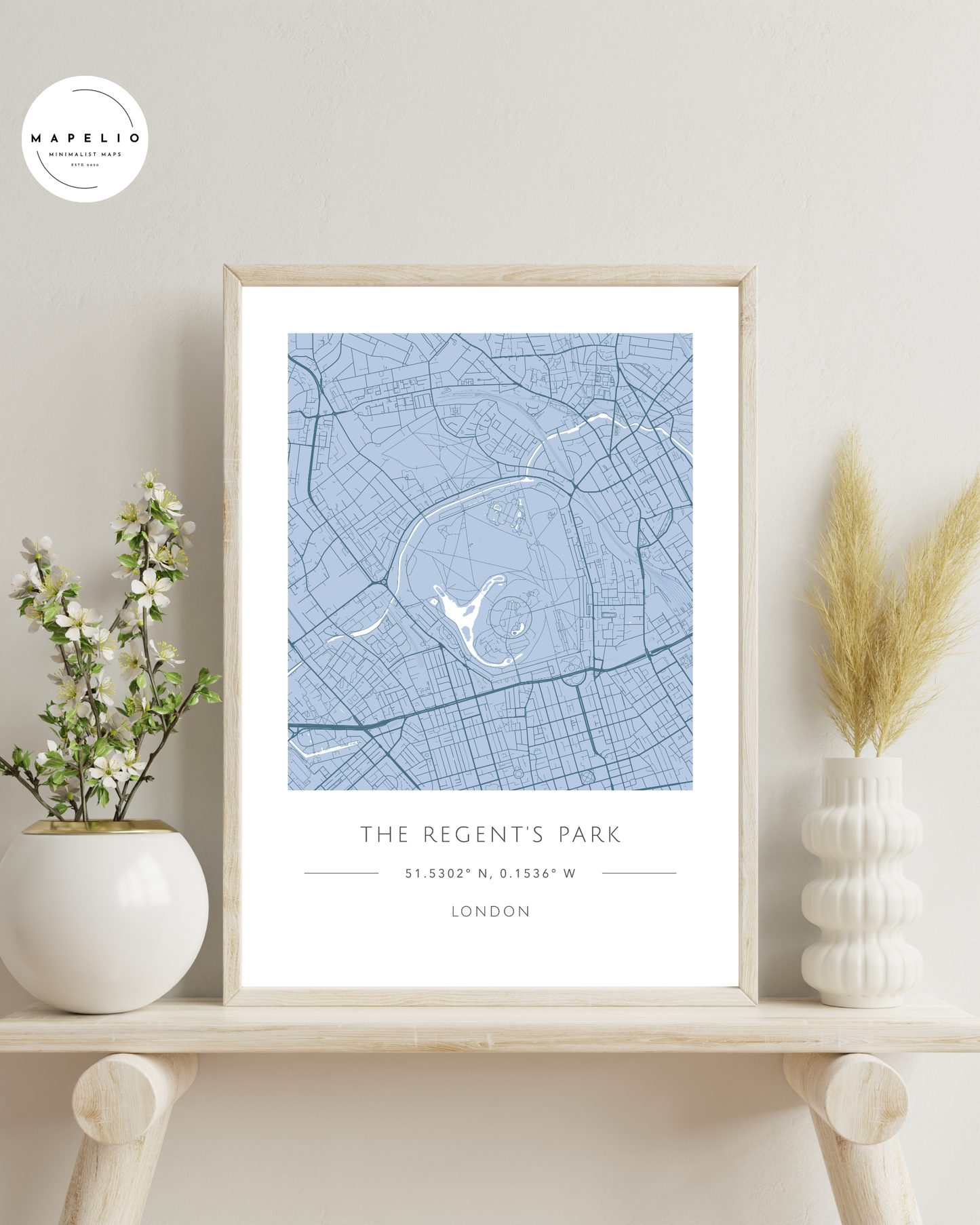 The Regent's Park -  Framed Map