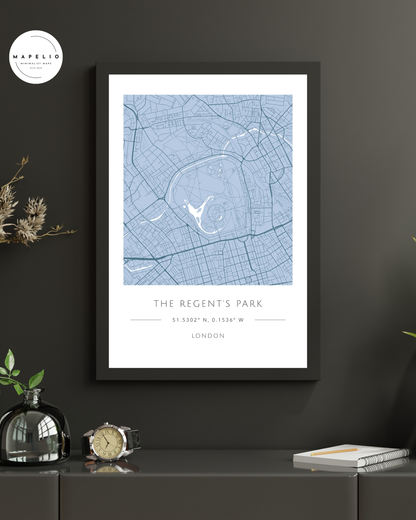 The Regent's Park -  Framed Map