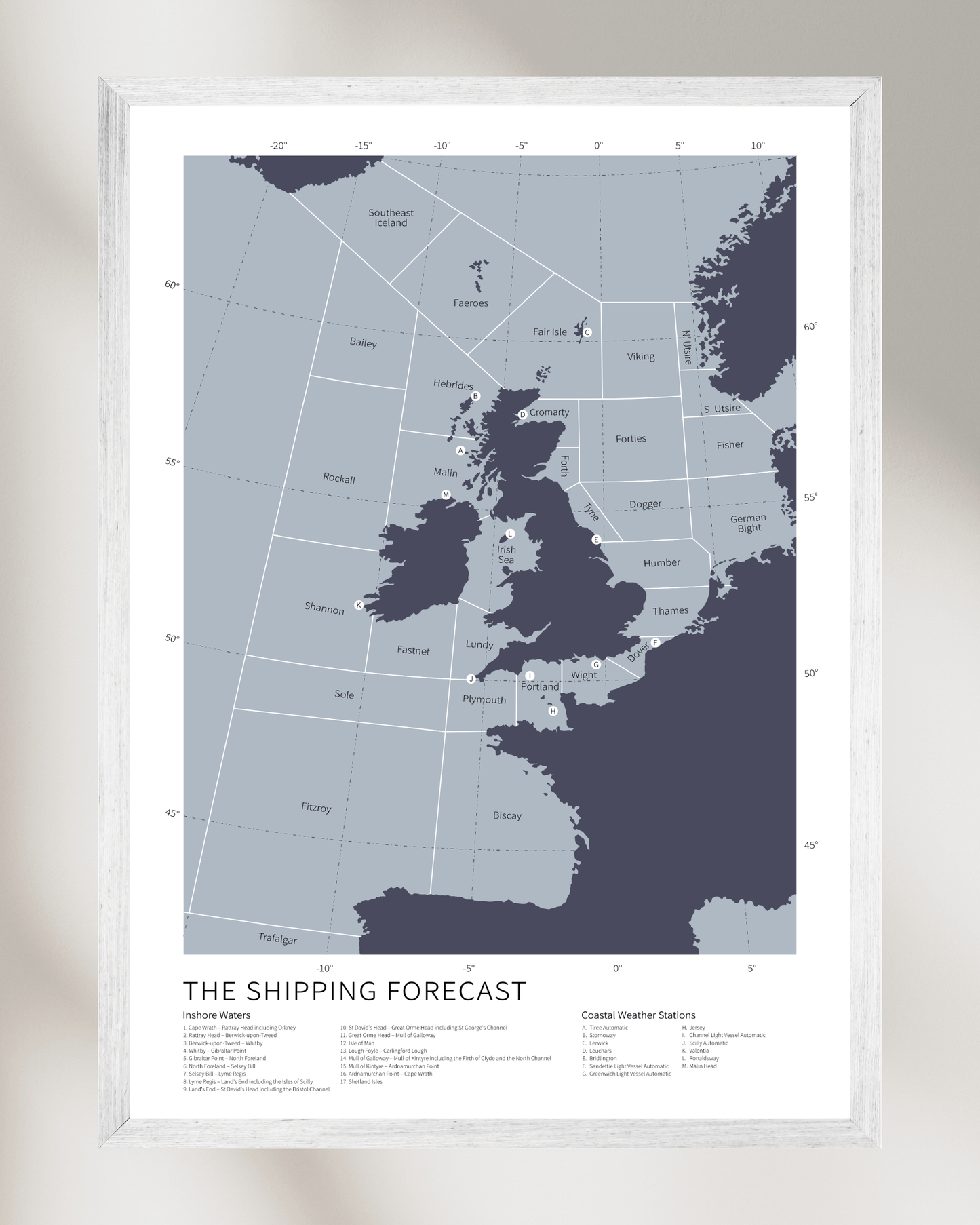 The Shipping Forecast Map