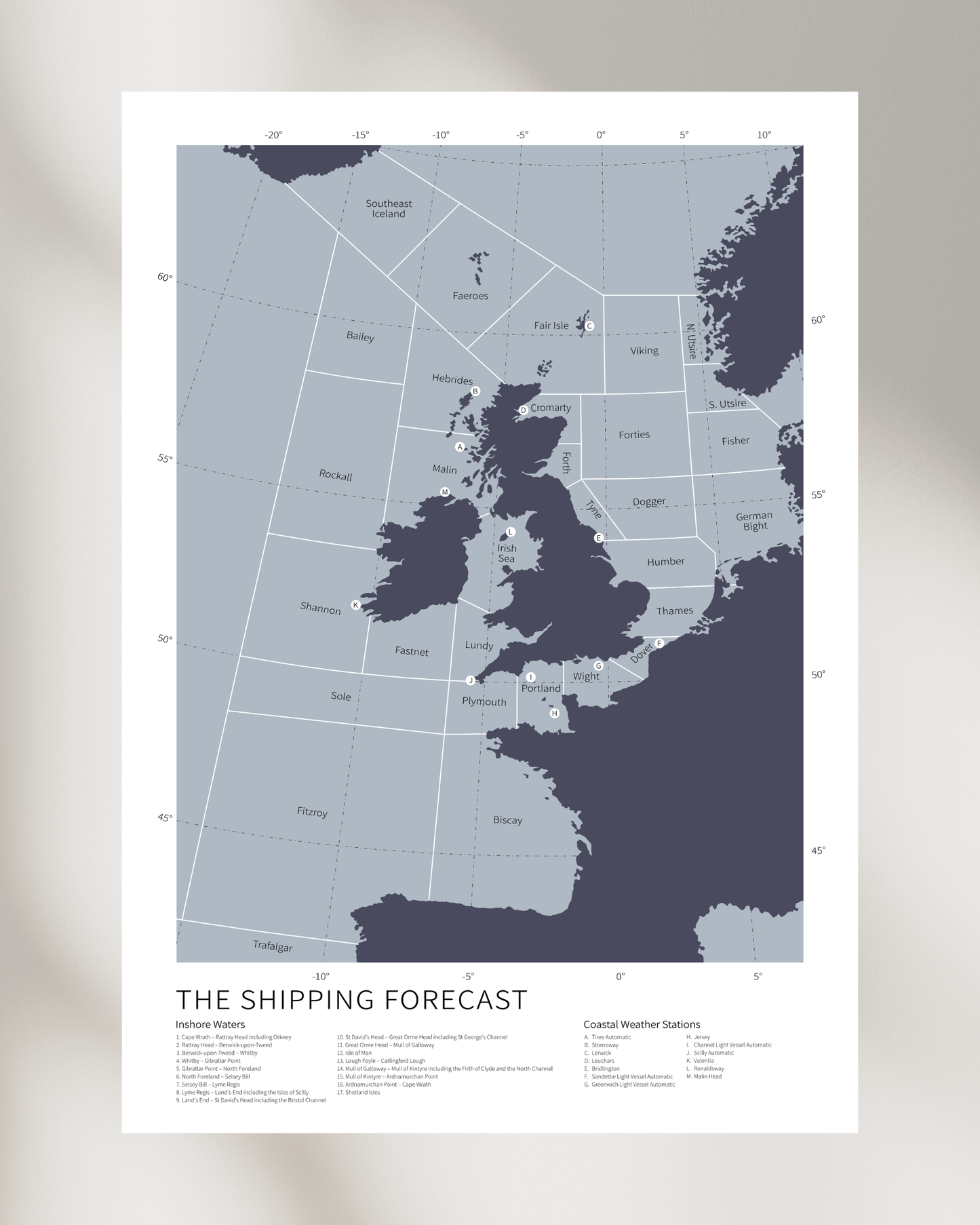 The Shipping Forecast Map