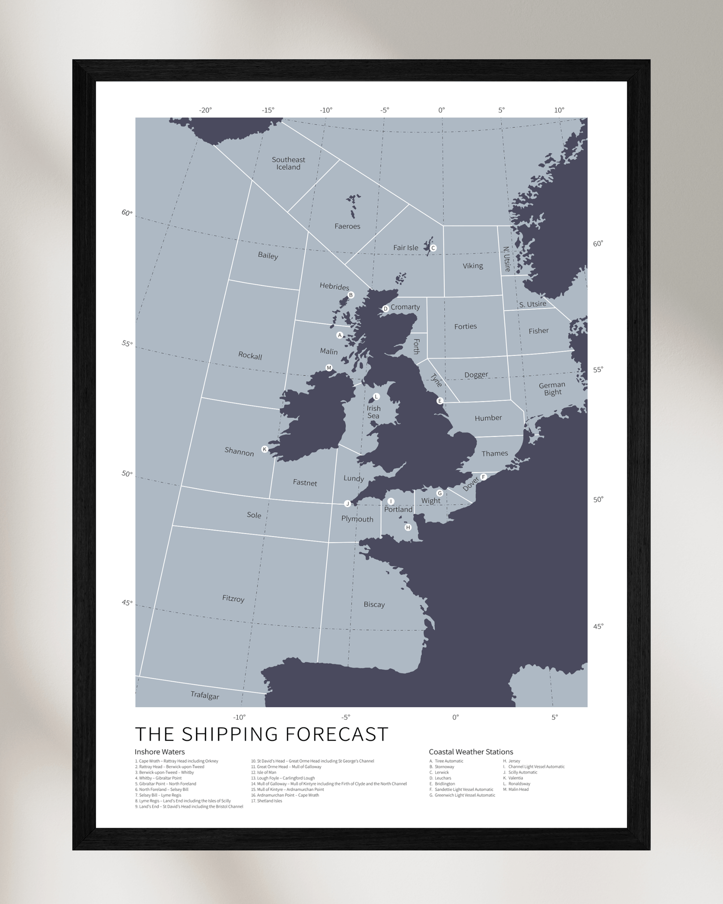 The Shipping Forecast Map