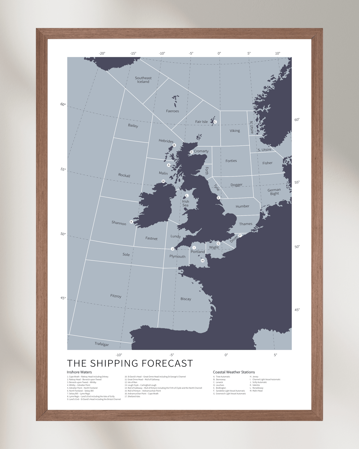 The Shipping Forecast Map