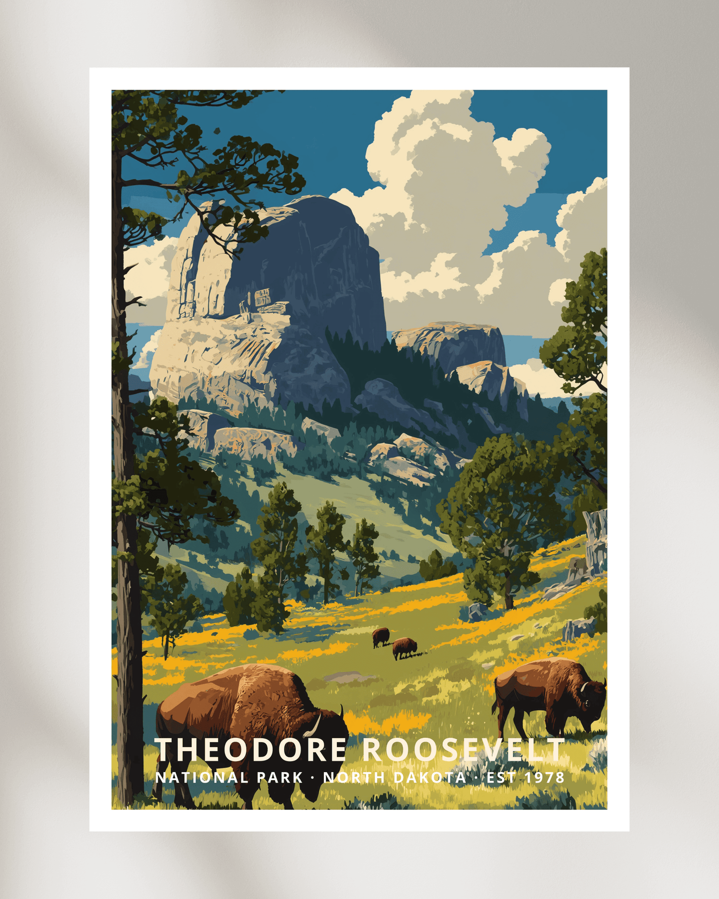 Theodore Roosevelt National Park Poster - North Dakota, USA